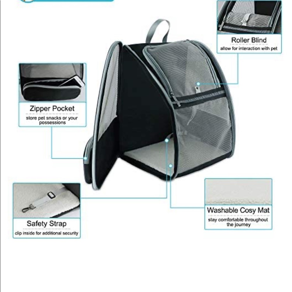 Pet backpack carrier